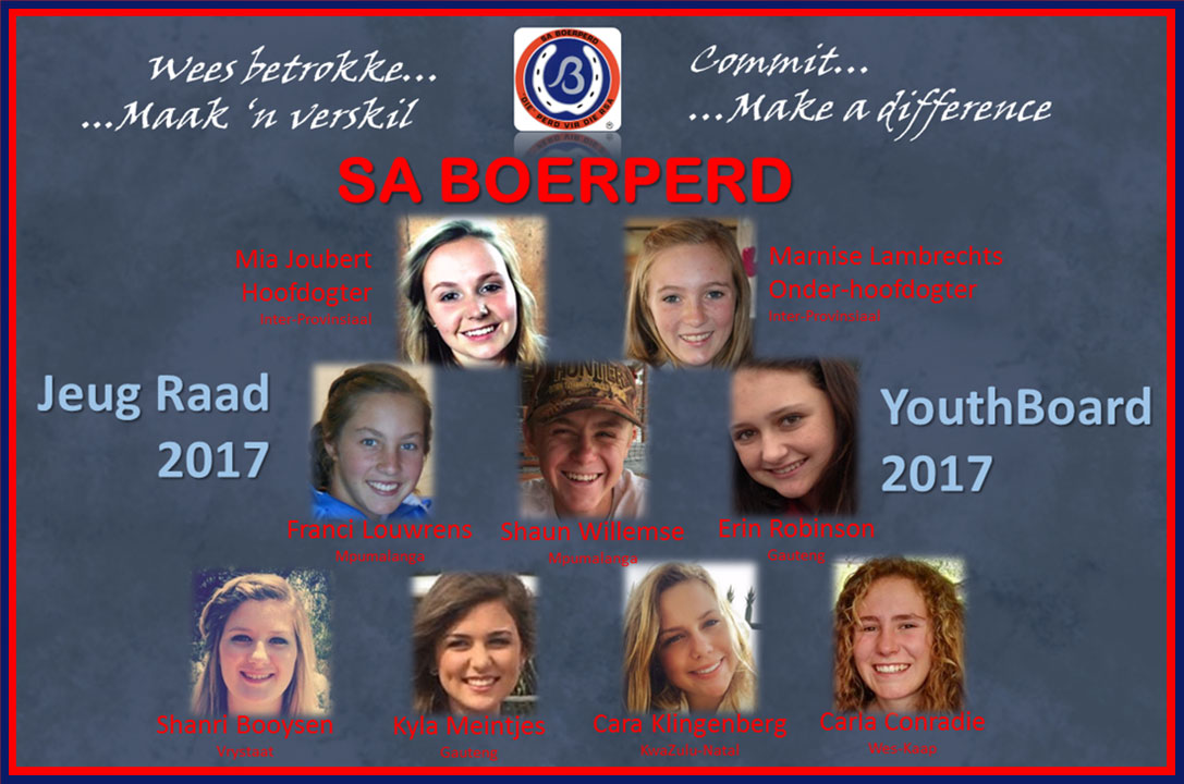 SA Boerperd Youth Council 2017